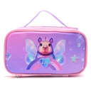 CARTUCHERA RECTANGULAR CON SOLAPA 2 CIERRES THINK HAPPY SKORA