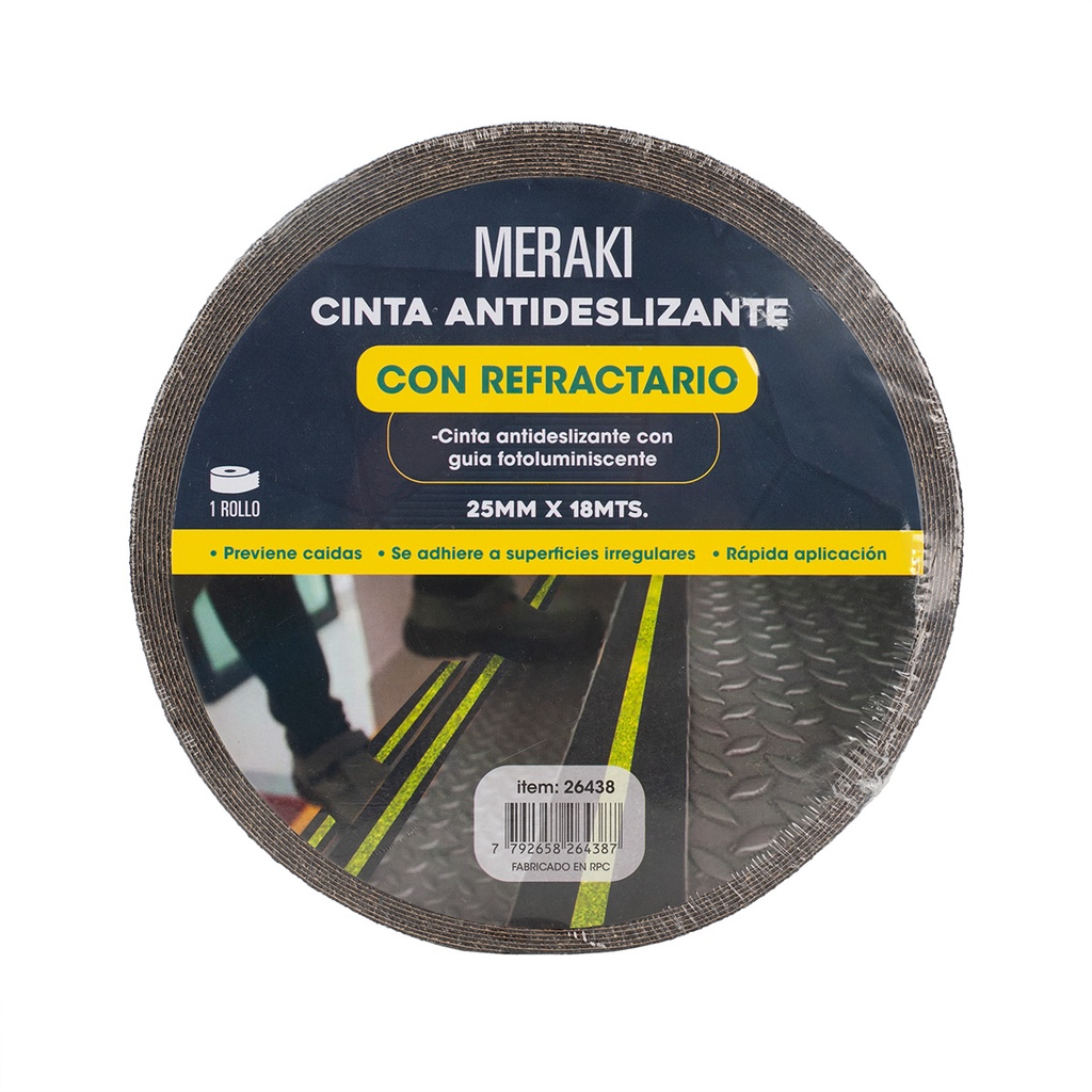 [626438] CINTA ANTIDESLIZANTE REFRACTARIA 25mm x 18mts