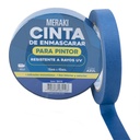 CINTA DE ENMASCARAR 18mm x40 Mts AZUL OSCURO RESIST. UV