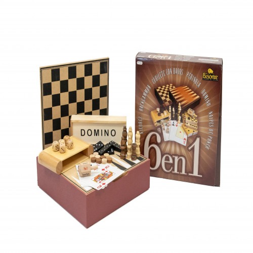 COMBINADO 6 EN 1 CAJA MDF (AJE, BACK, PER, GENE, NAI, DOM)