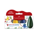 CRAYONES ERGONÓMICOS TROMPO/GOTA x4 FABER-CASTELL