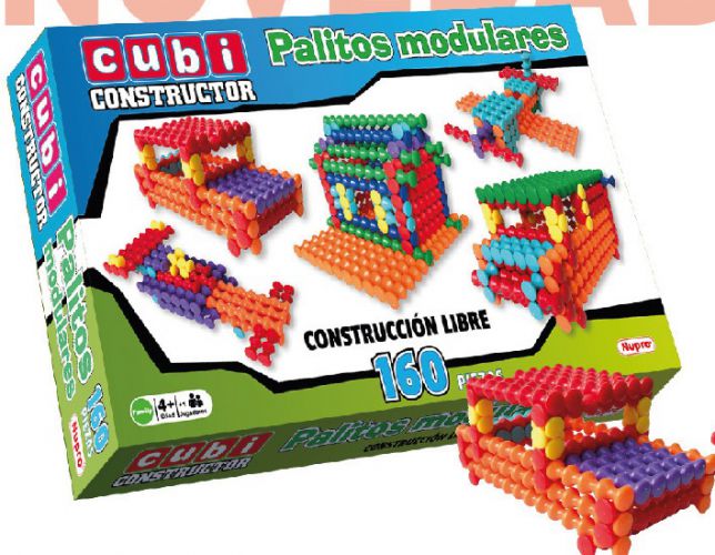 [811413] CUBI CONSTRUCTOR PALITOS MODULARES NUPRO