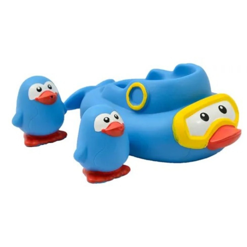 [815720RG] FAMILIA PINGUINO CON CRIA