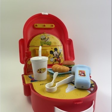 [81IKDIS021] FASHION SCHOOLBAG MICKEY HAMBURGER