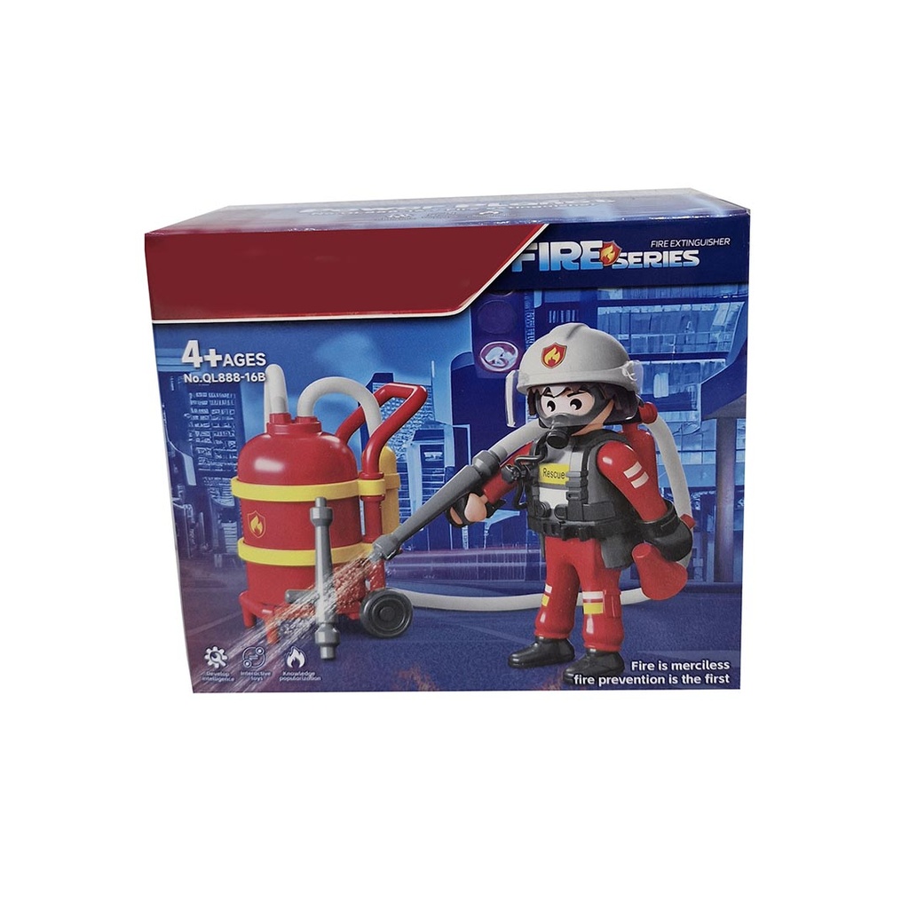 [816970] FIGURA 3" BOMBERO (QL888-16)