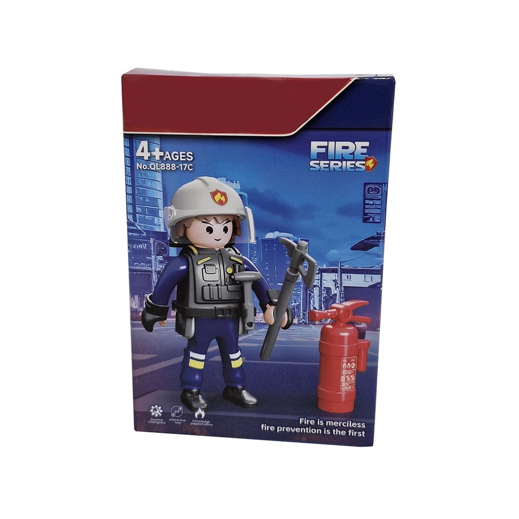 [816969] FIGURA 3" BOMBERO (QL888-17)