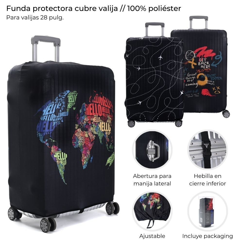 [838638] FUNDA CUBRE VALIJAS GRANDE CON HEBILLA