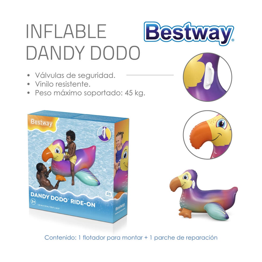 [817518] INFLABLE DANDY DODO 141x113 CM BESTWAY