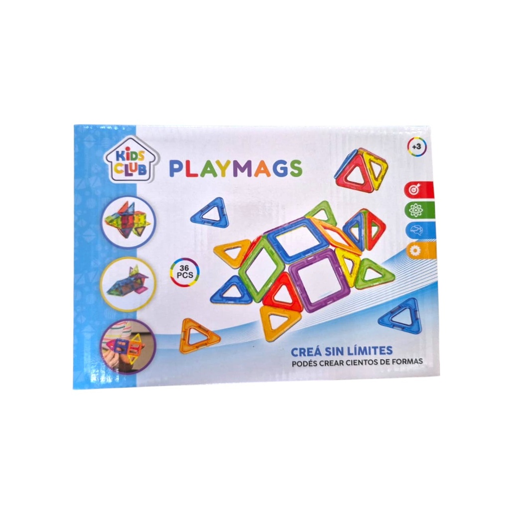 [8155201] JUEGO DE BLOQUES MAGNETICOS 36 PIEZAS 24x17x4 CM