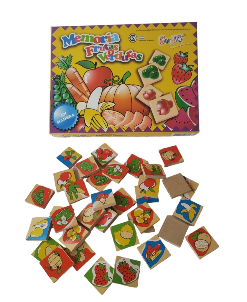 JUEGO DE LA MEMORIA FRUTAS Y VERDURAS