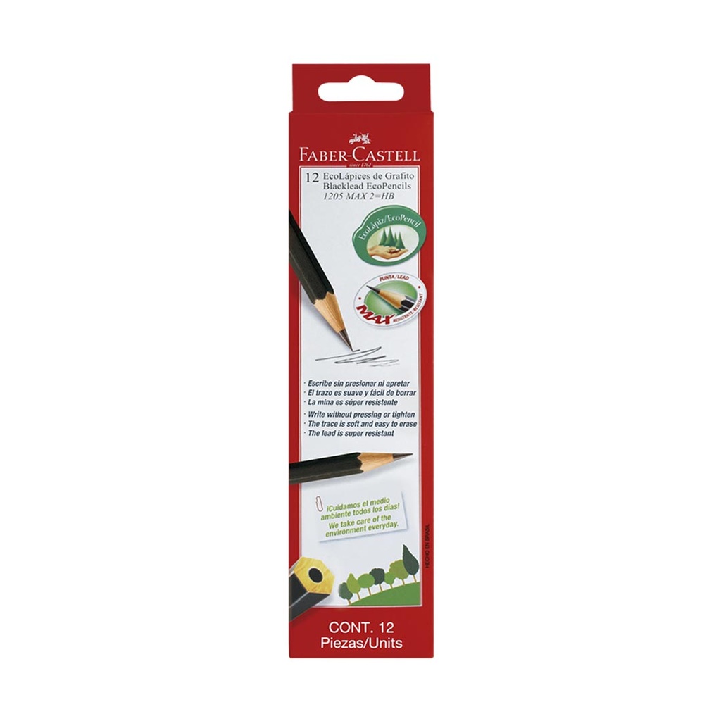 LÁPIZ GRAFITO ECO FABER-CASTELL (PRECIO x12 UNID)
