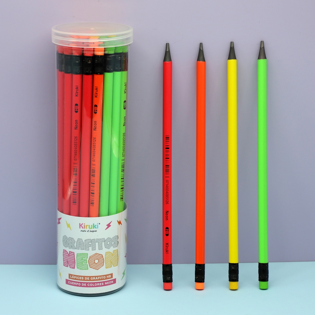 LAPIZ GRAFITO HB NEON (SOLO X 36 UNIDADES)