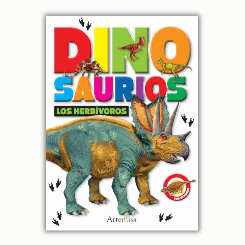 [6480] LIBRO DINOSAURIOS LOS HERBIVOROS - DINOTERRIBLES