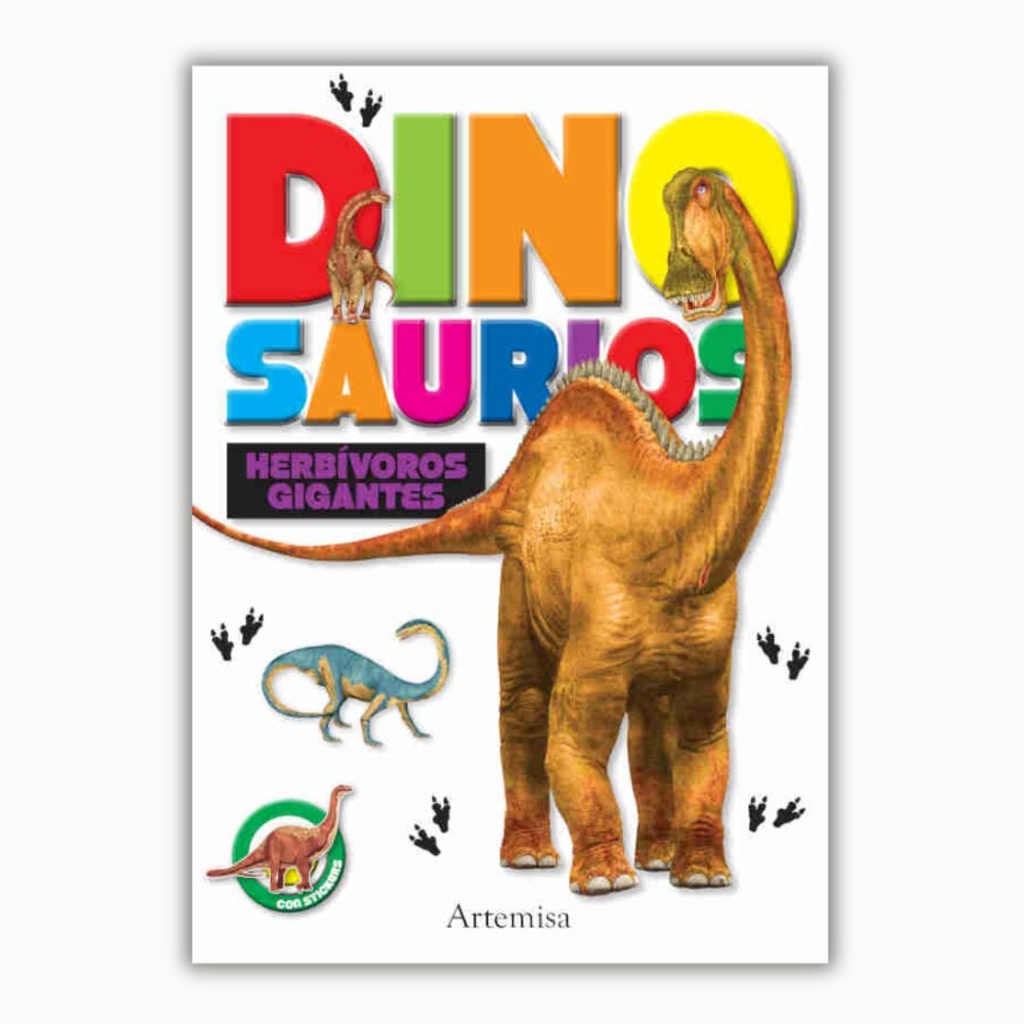 [6479] LIBRO DINOSAURIOS LOS HERBIVOROS GIGANTE - DINOTERRIBLES