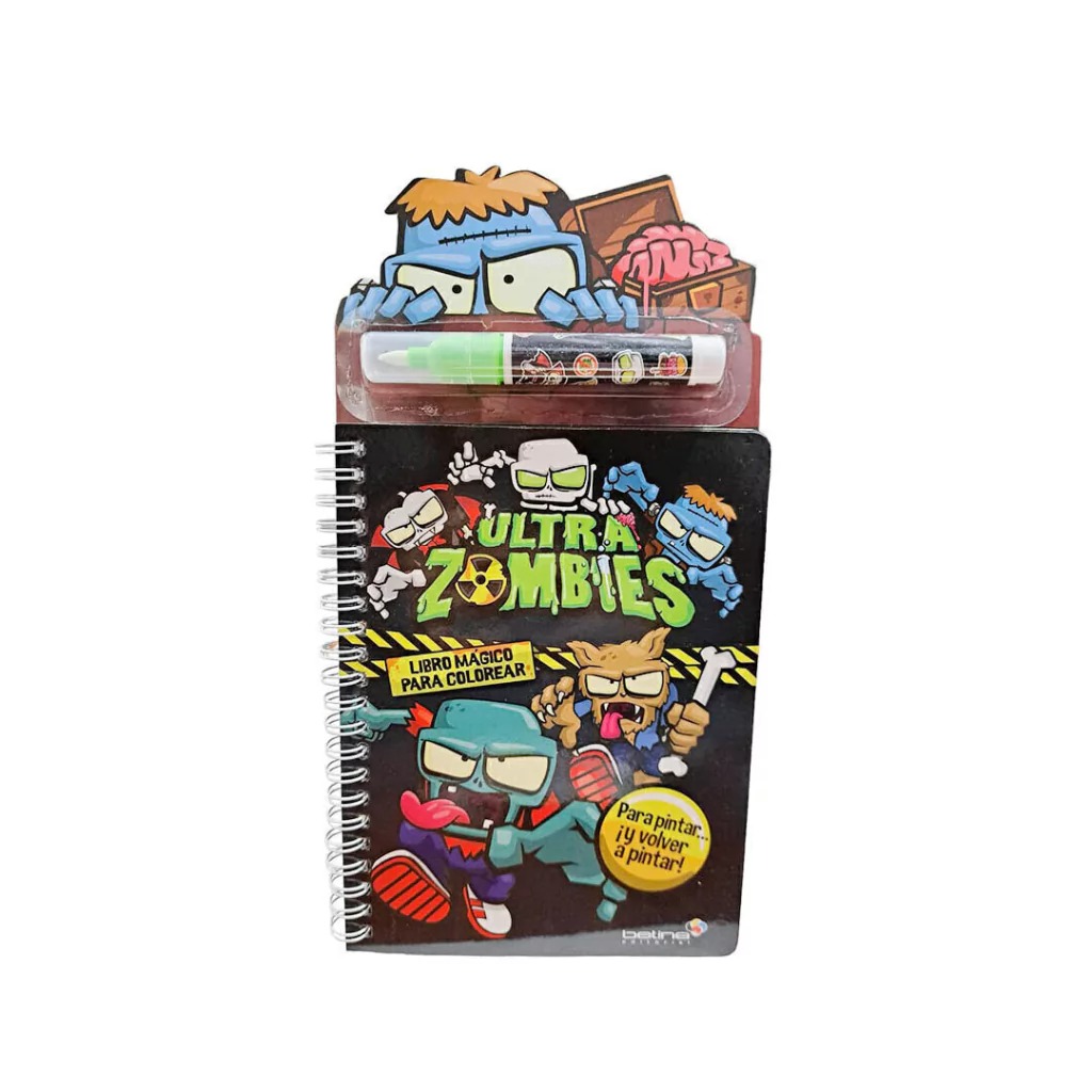 [633880] LIBRO MAGICO PINTAR CON AGUA - ULTRA ZOBMBIE RAYBOLT