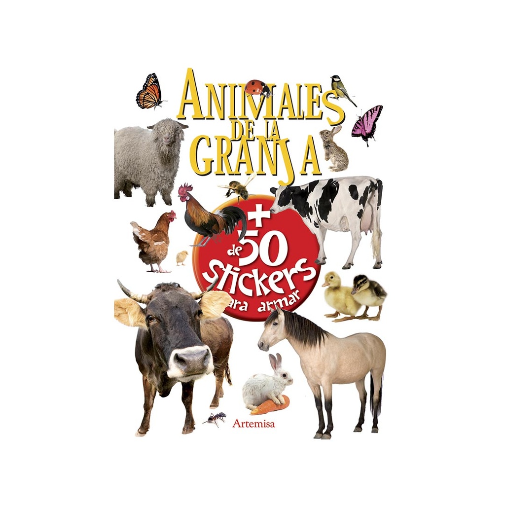 [612805] LIBRO PARA ARMAR: ANIMALES DE LA GRANJA + 50 STICKERS