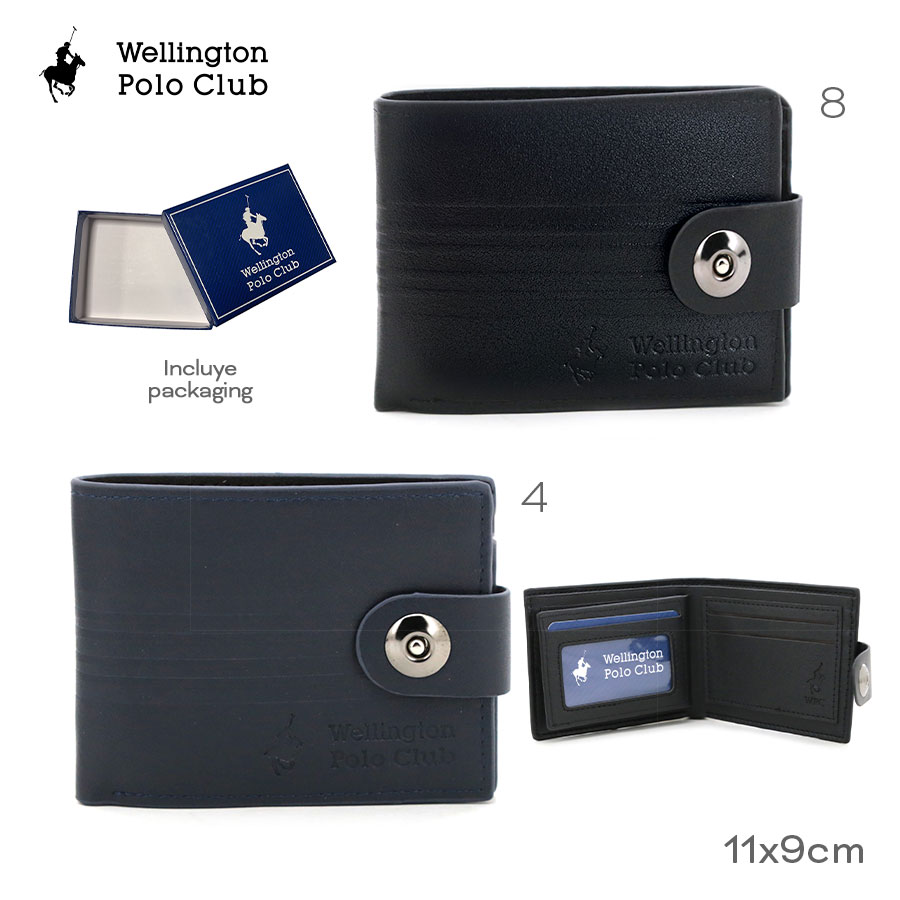 [517070-AZU] BIILLETERA WELLINGTON POLO CLUB (Azul)