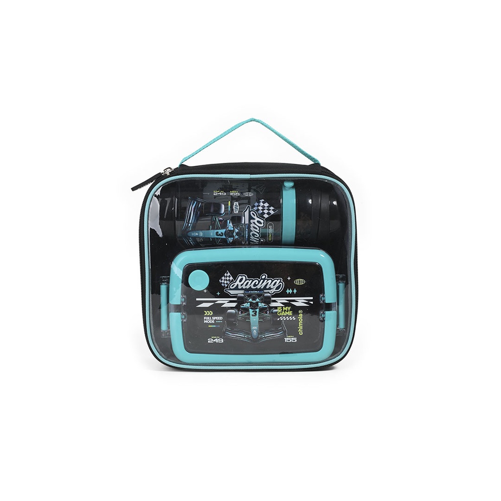 LUNCH BOX SET RACING CAR CHIMOLA