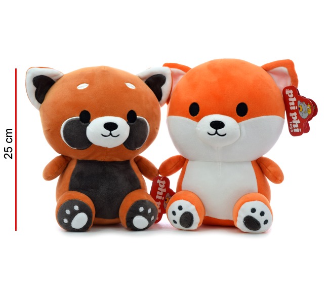 [818205] MAPACHE Y ZORRO 24 CM PHI PHI TOYS