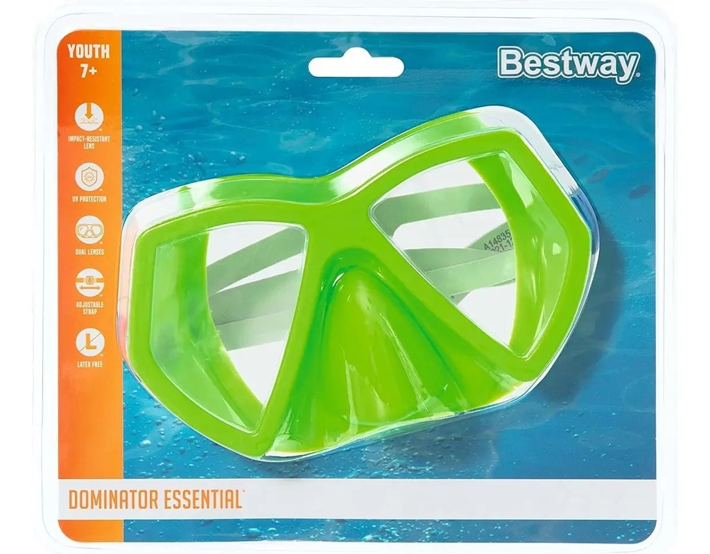MASCARA DE BUCEO CLASICA SURTIDO + 7 AÑOS BESTWAY