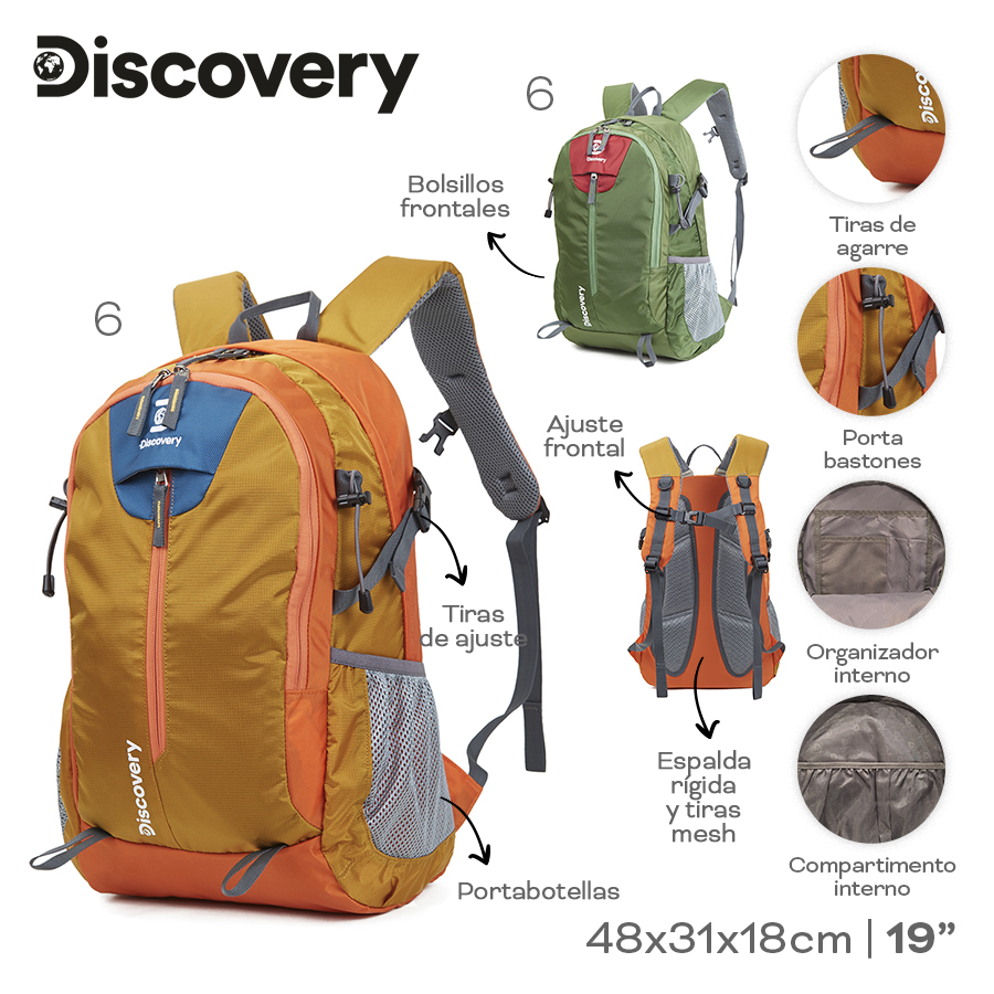 [322305-VER] MOCHILA CAMPING DISCOVERY (Verde)