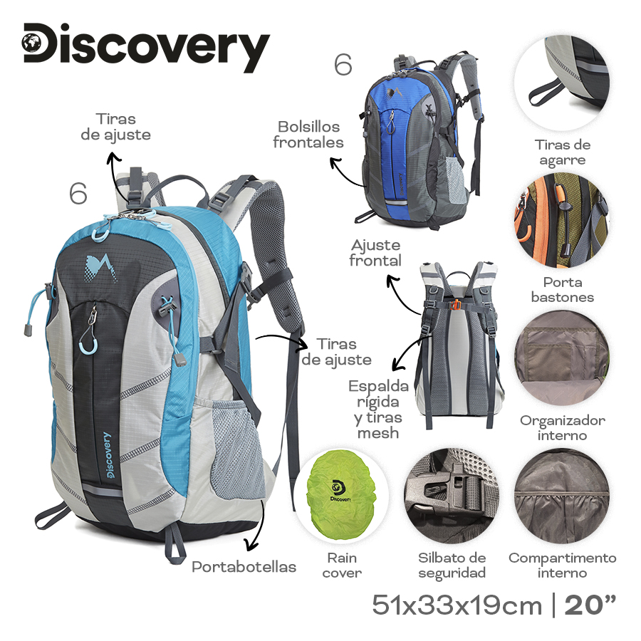 MOCHILA CAMPING DISCOVERY