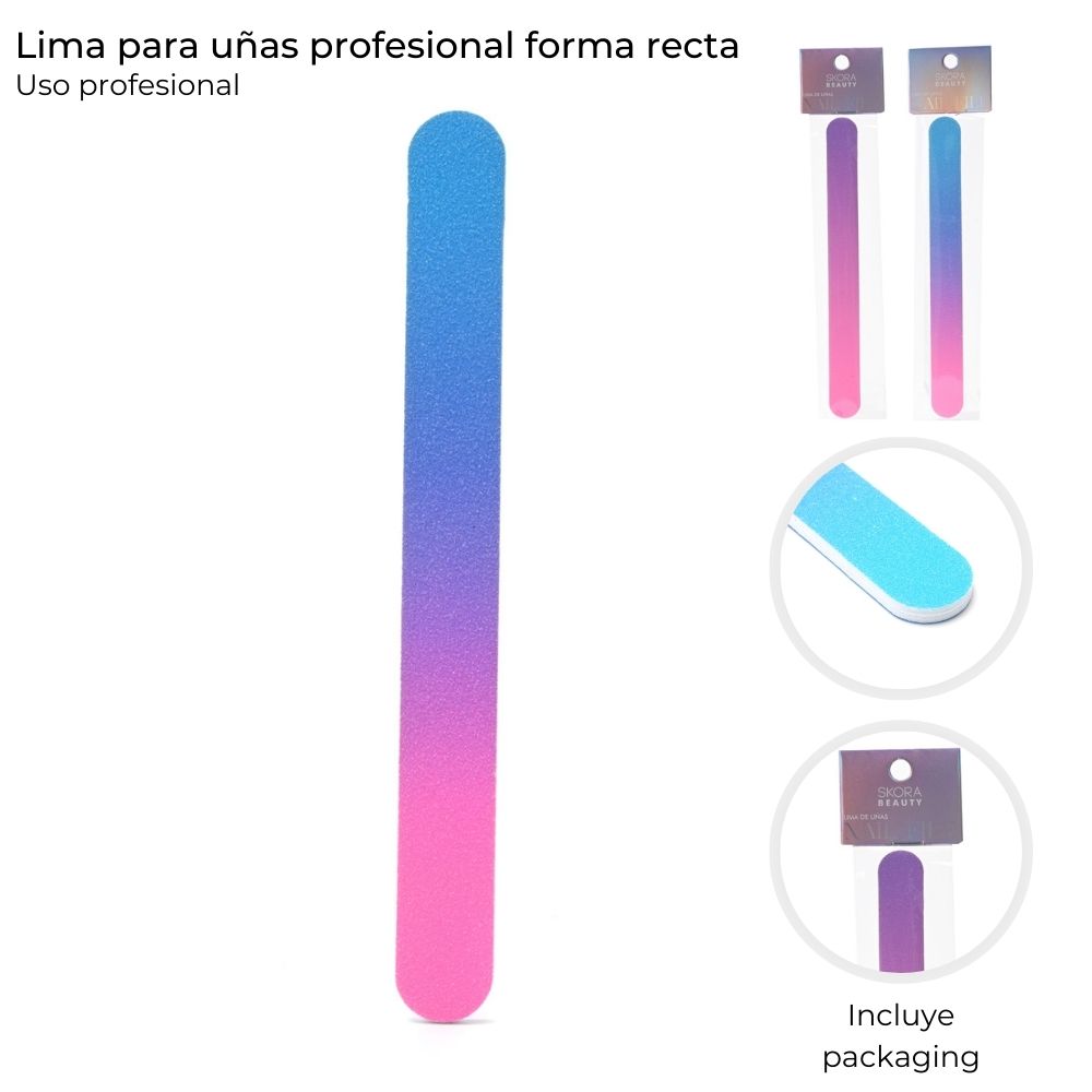 [838865] LIMA PARA UÑAS PROFESIONAL FORMA RECTA SKORA
