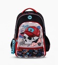 MOCHILA ESPALDA 18" CON LUZ LED SKULL FOOTY