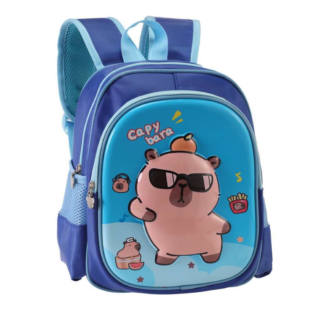 [353652-AZU] MOCHILA INFANTIL CAPYBARA TRENDY (Azul)