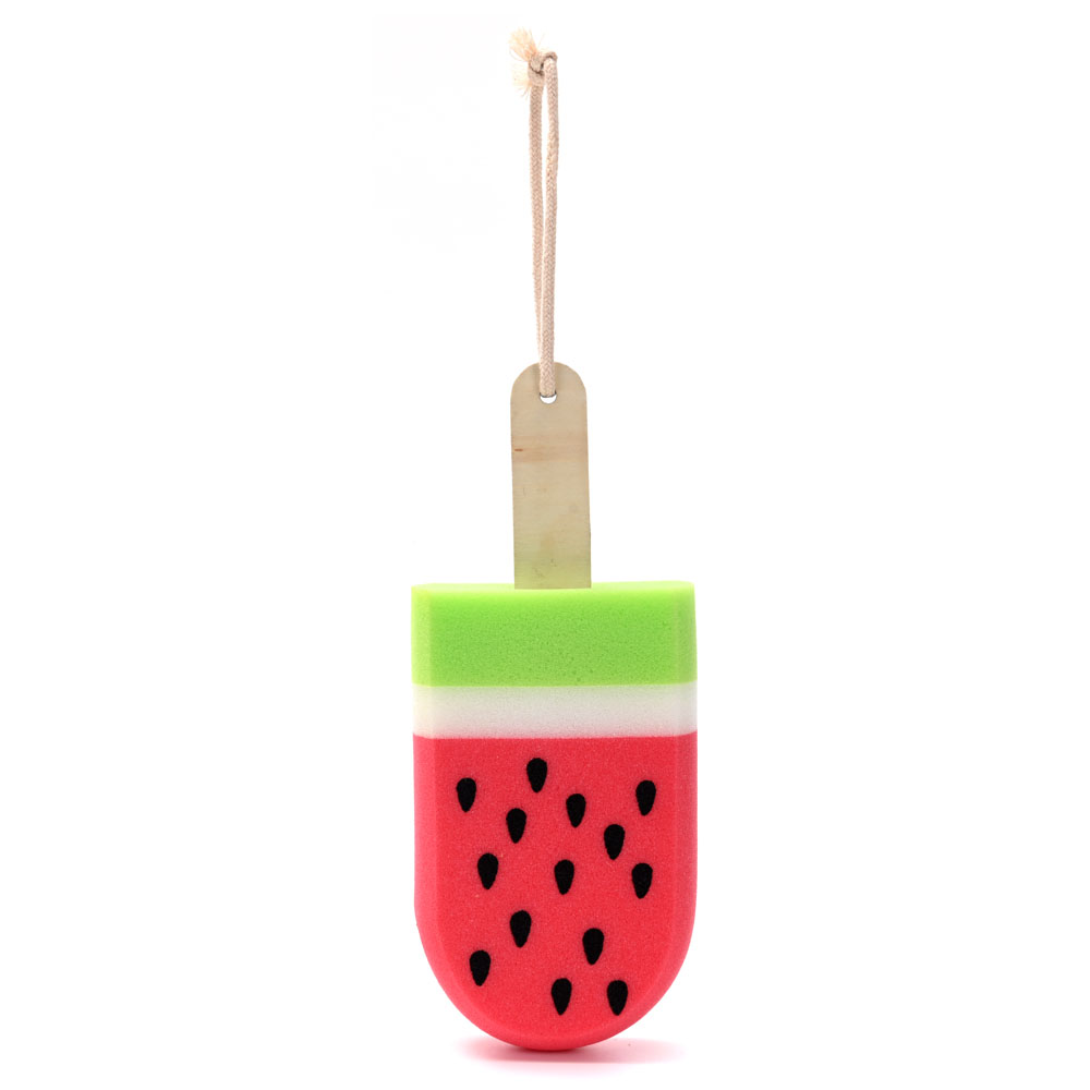 [838965] ESPONJA DE BAÑO CON FORMA DE HELADO DE SANDIA SKORA