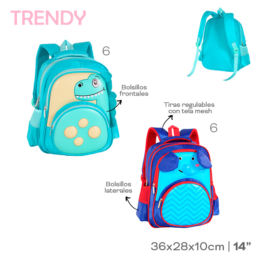 MOCHILA INFANTIL TRENDY
