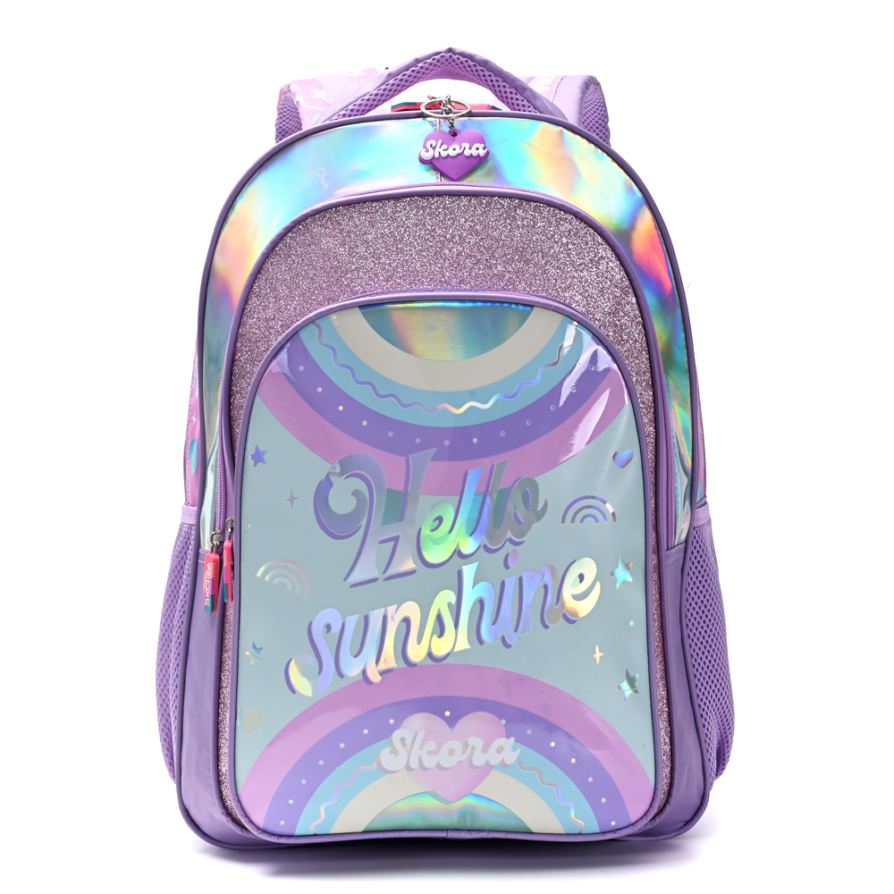 [337680] MOCHILA LETTERING HELLO SUNSHINE CON LLAVERO