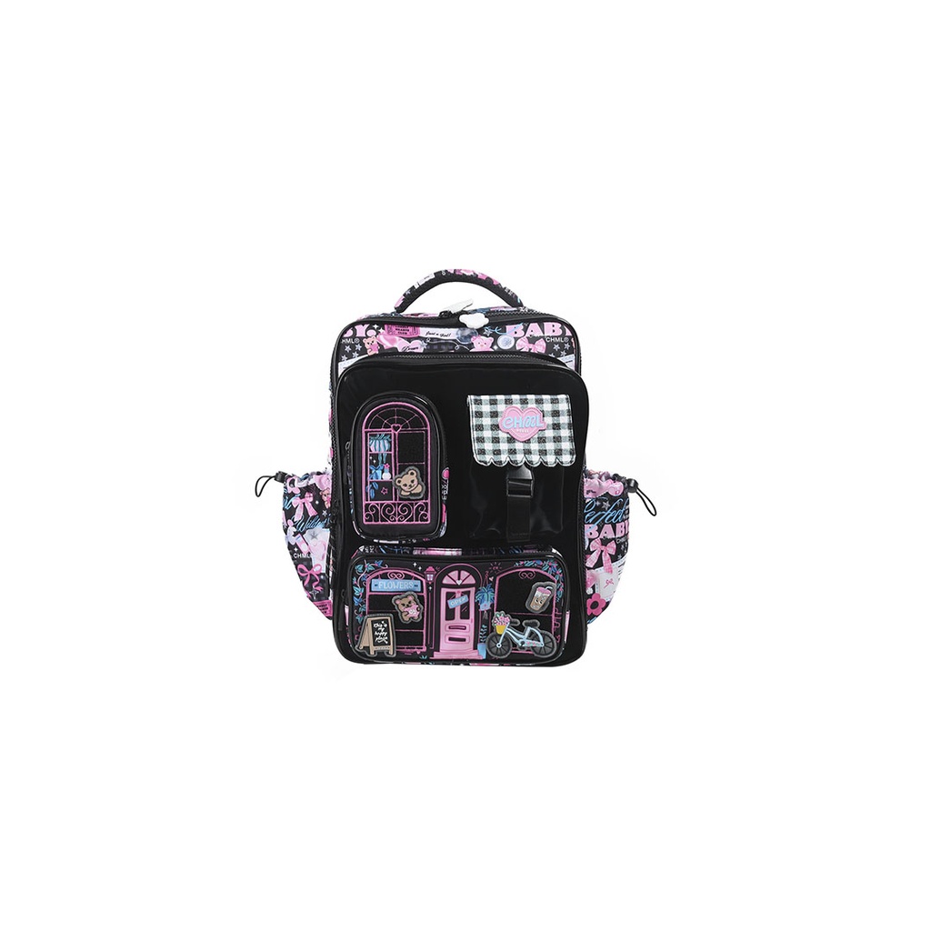 MOCHILA MY HOUSE ESPALDA 16" MY COLLECTION BLACK CHIMOLA