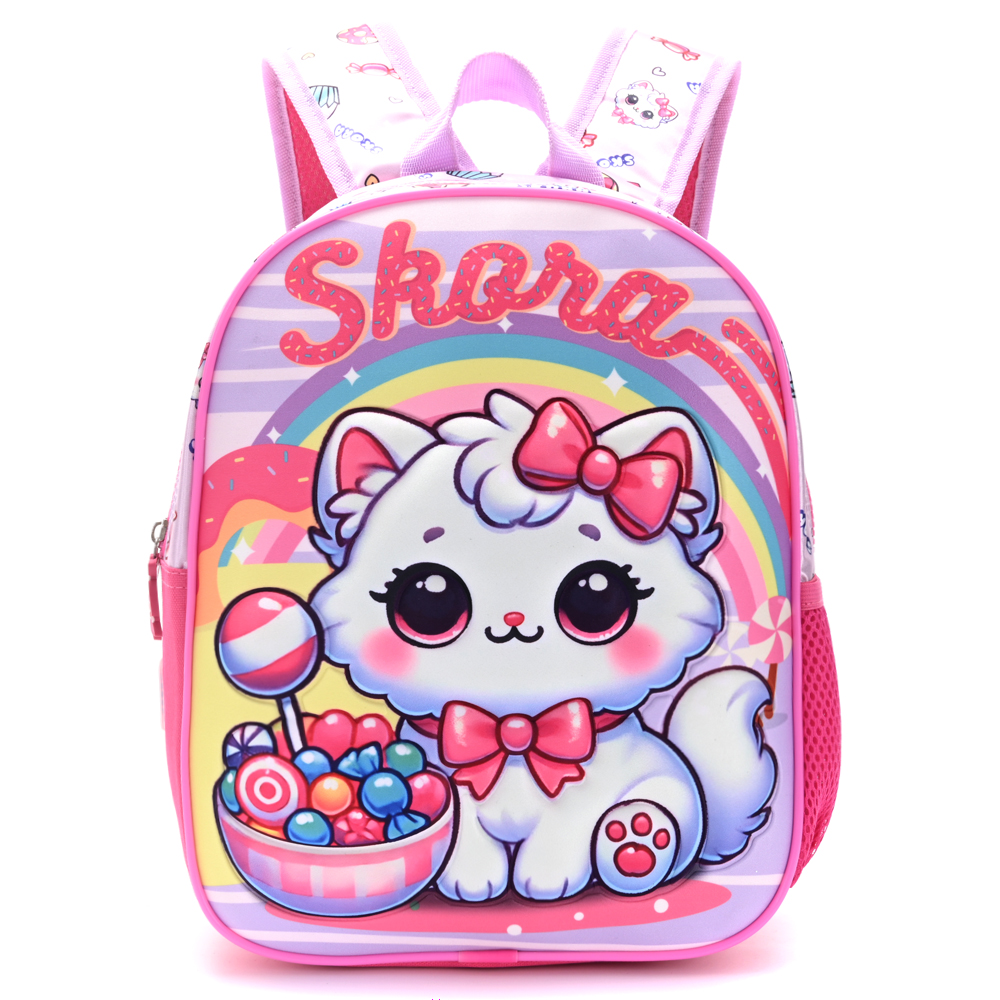 [342187] MOCHILA PETIT TERMOFORMADA GATITA 22x30x10 CM SKORA