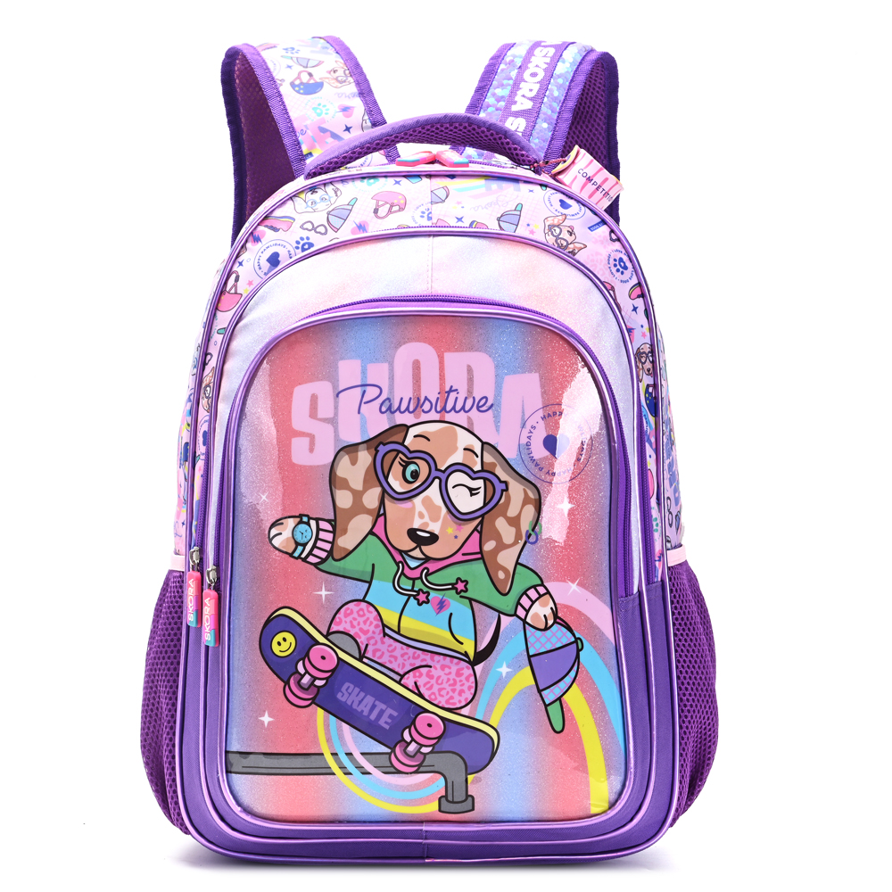 MOCHILA PETS SALCHIDOG CON LLAVERO 18" SKORA 32x45x15 CM