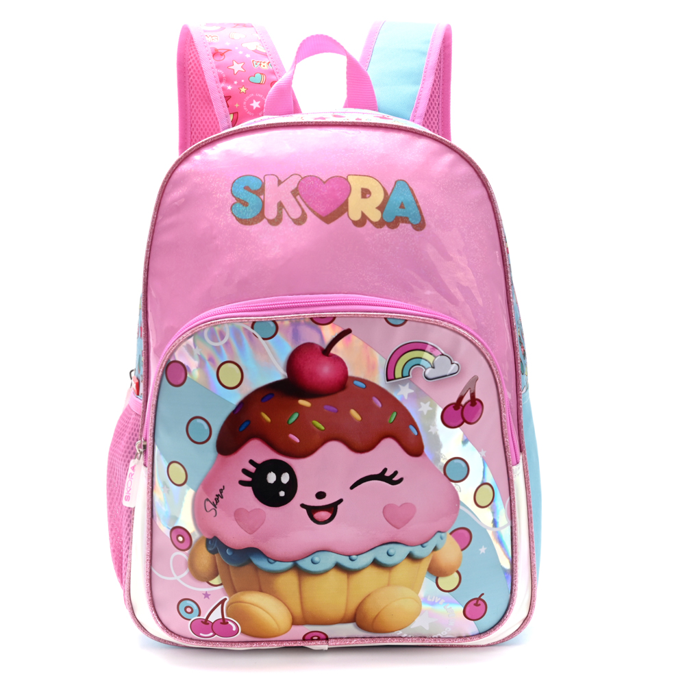 MOCHILA THINK HAPPY TEEN KAWAII MUFFIN 16" SKORA