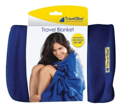 [8650] MANTA DE VIAJE TRAVEL BLUE