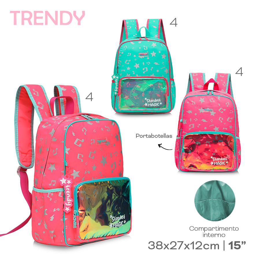 [317624-ROJ] MOCHILA TRENDY (Rojo)