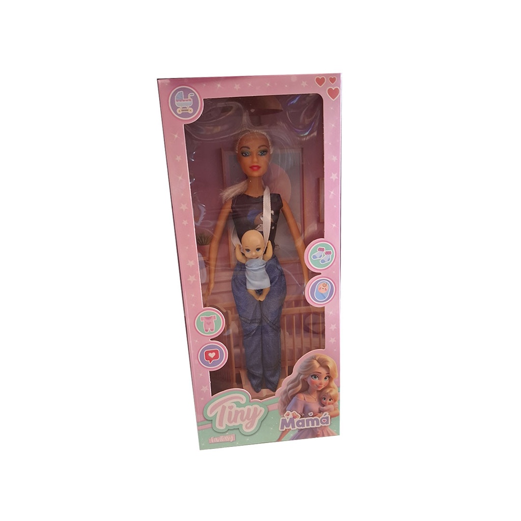 MUÑECA TINY MAMA 33x12x5 CM
