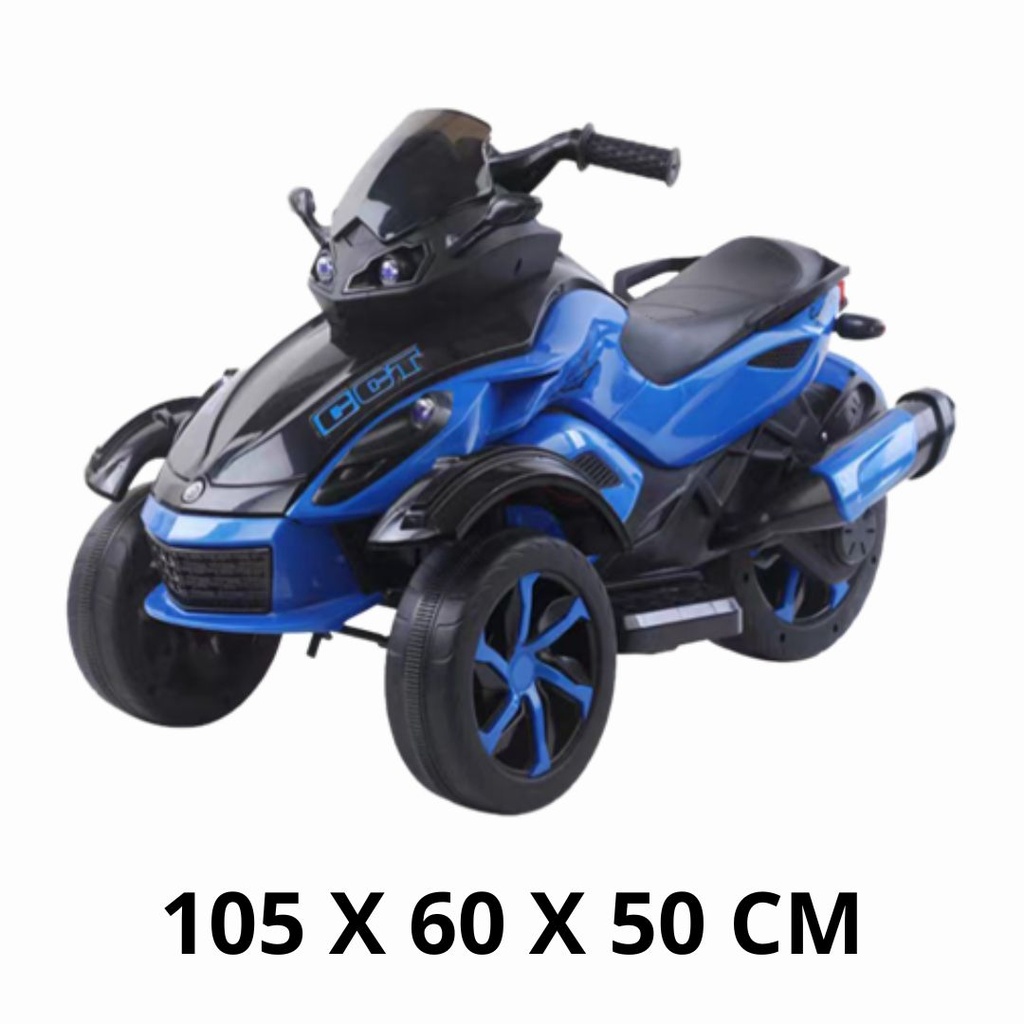 [8156228] MOTO RALLY A BATERIA CON LUZ, SONIDO Y CONTROL REMOTO 6V4,5A 105X60X50 CM