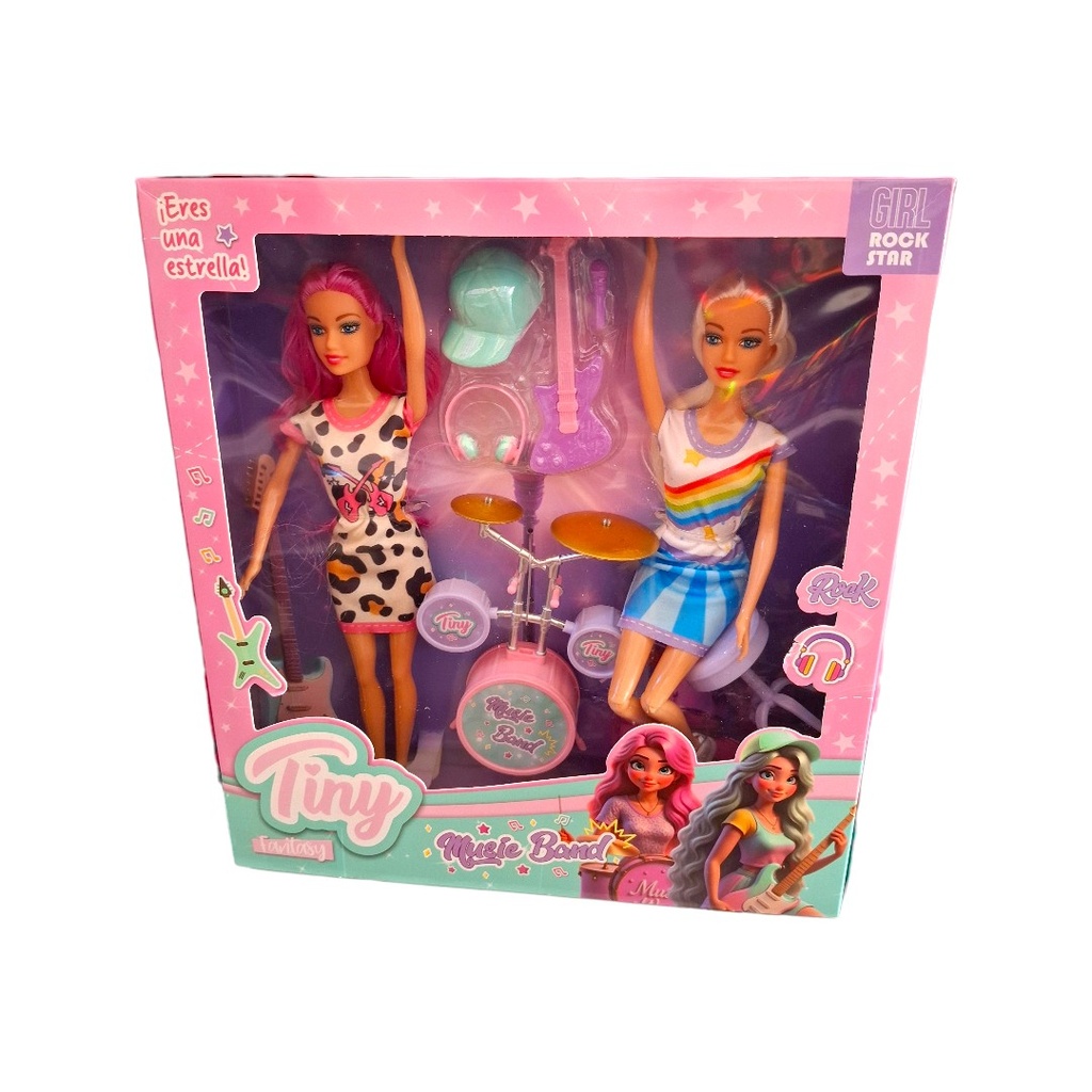 [8156648] MUÑECA TINY MUSIC BAND 33x30x6 CM