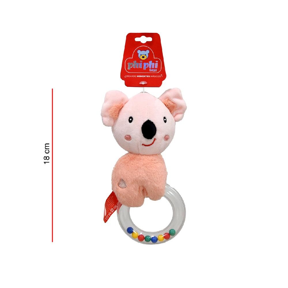 OSO SONAJERO CON ARO PLASTICO 18CM PHI PHI TOYS