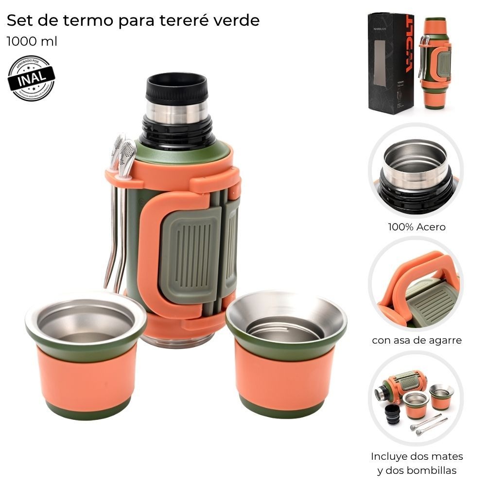 [941882] SET TERMO PARA TERERE 100ML VERDE