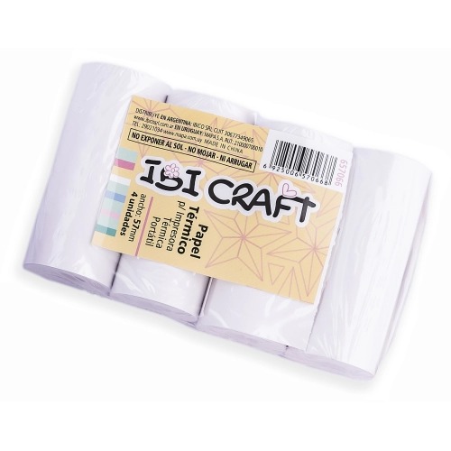 [6657066] PAPEL PARA IMPRESORA IBICRAFT FOTOGRAFICO 4PCS X 5 MTS
