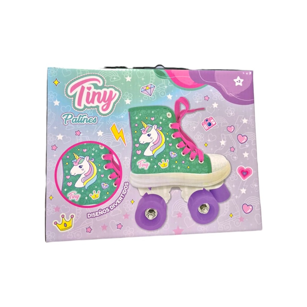PATINES ZAPATILLA TINY UNICORNIO TALLE 28 AL 32 25x22x20 CM