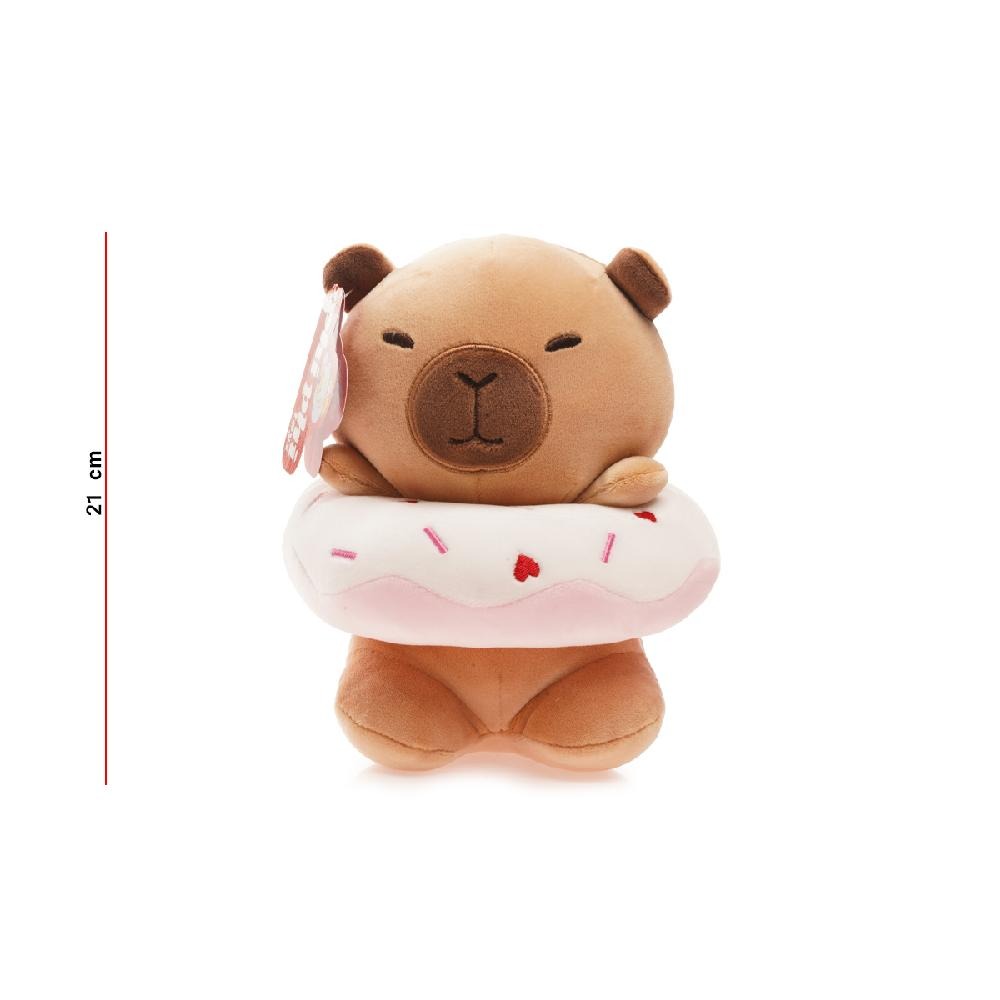[818265] PELUCHE CAPYBARA SPANDEX CON FLOTADOR 21CM PHI PHI TOYS