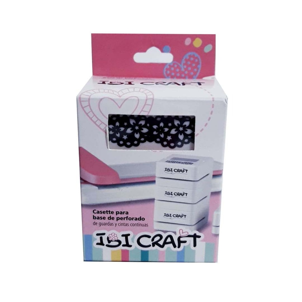 PERFORADORA IBICRAFT CASSETTE 2 EN 1 FLORAL