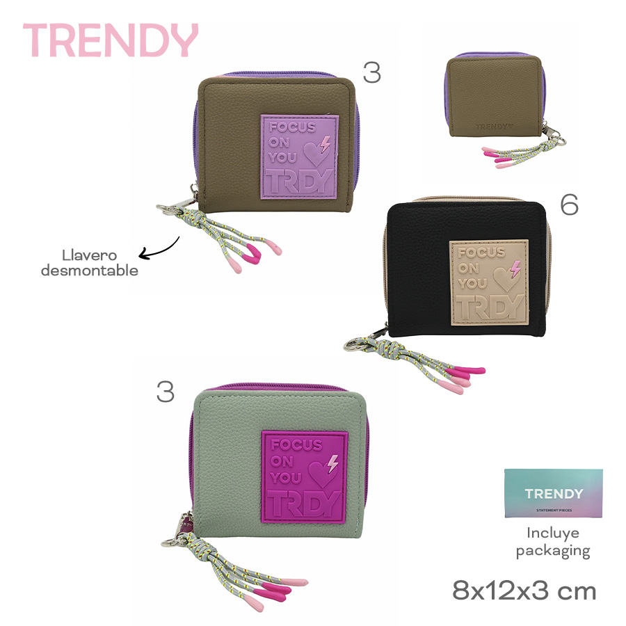 [528656-NEG] BILLETERA TRENDY (Negro)