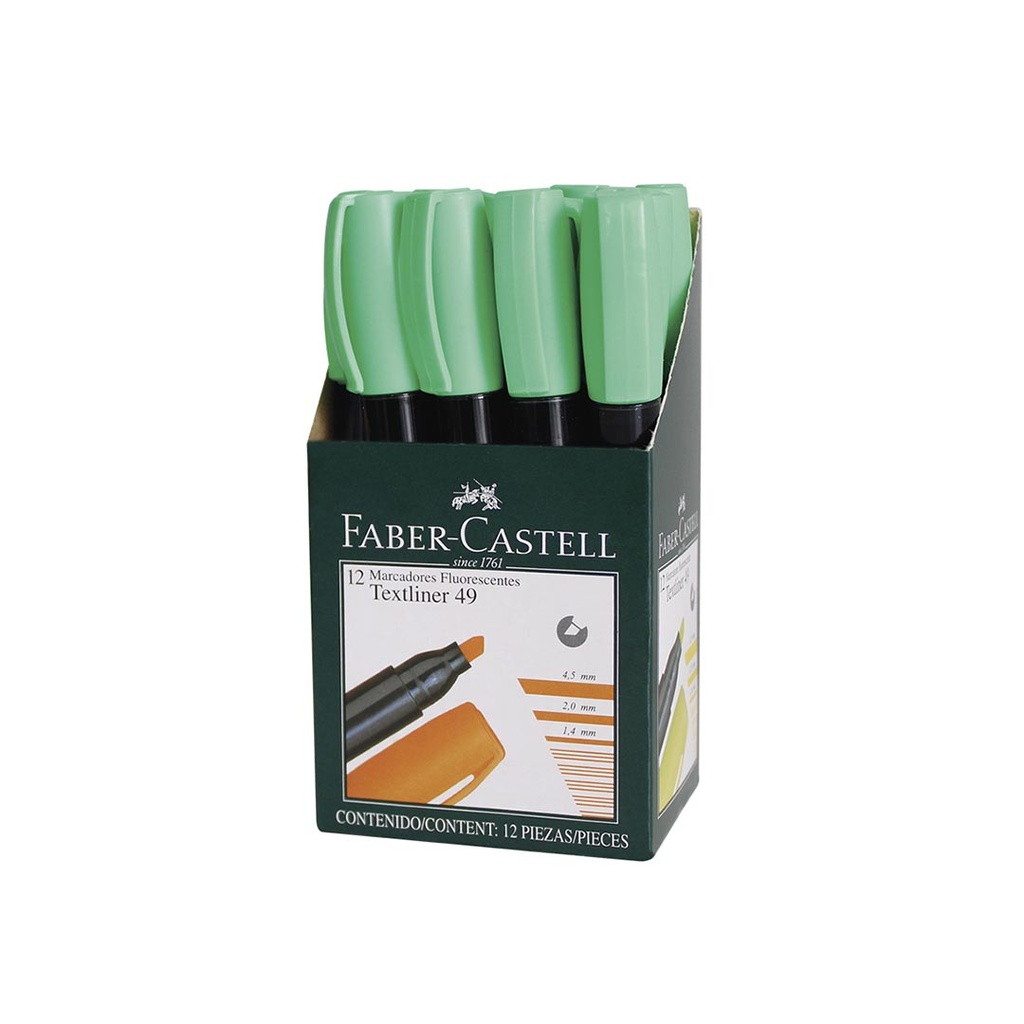 [6554963] RESALTADOR TEXTLINER 49 VERDE FABER-CASTELL