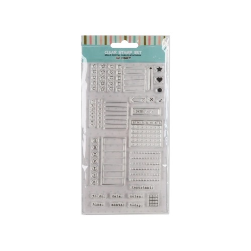 [6841316] SELLO SILICONADO CRISTAL 4x7" PLANNERS IBICRAFT